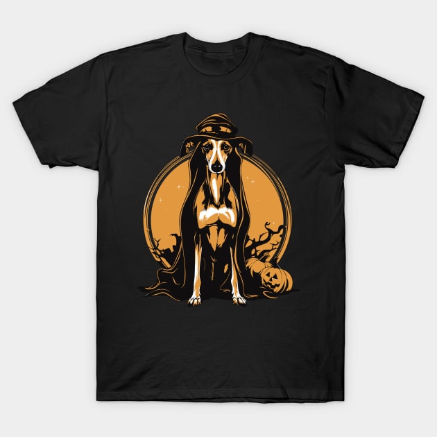 Halloween Galgo Espanol Greyhound Spanish T-Shirt by Piggy Boxer